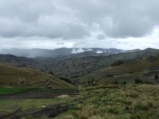 The endless green hills of the Quilotoa Loop
