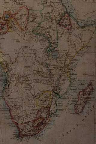 old africa map 320x480